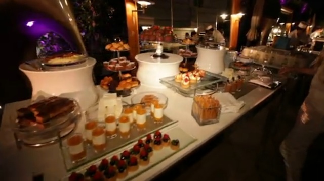 FEAST. The food spread at Jeane Napoles' 21st birthday party in Hollywood. Screengrab of online birthday video