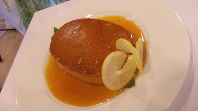 LECHE FLAN. Creamy with a prominent flavor of egg yolk and condensed milk