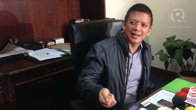 FUNDS SAFEGUARDS. Sen Francis Escudero says the Senate is eyeing a special rehabilitation fund for Yolanda victims and will put safeguards so it won't be misused. Photo by Ayee Macaraig/Rappler 