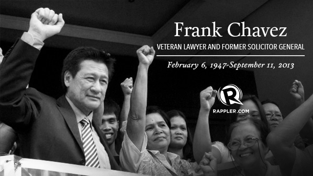 FIGHTING SPIRIT. Frank Chavez is remembered for his fierce criticism of erring public officials