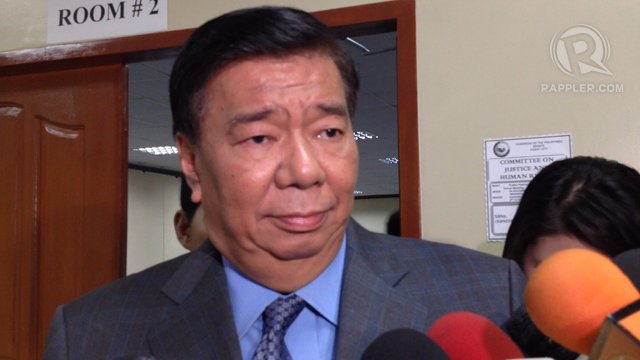 'NO COMMENT.' Senate President Franklin Drilon refuses to answer whether or not he will mediate between feuding Senators Santiago and Enrile. Photo by Ayee Macaraig/Rappler