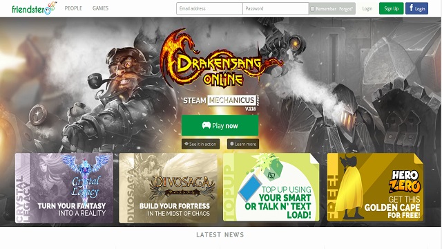 MAJOR MAKEOVER. Friendster's become just like any other gamer hub. Screenshot from Friendster.com