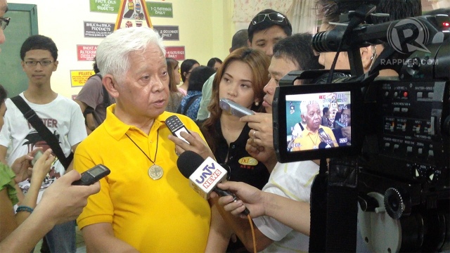 'NOT PERFECT.' Comelec chair Sixto Brillantes Jr says he expects a few glitches during the FTS. Photo by Paterno Esmaquel II