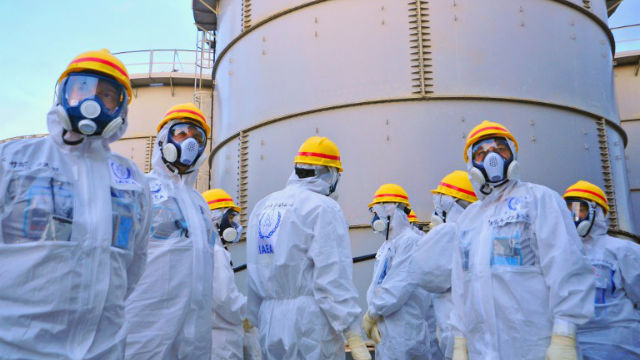 INSPECTIONS. This handout picture taken by the International Atomic Energy Agency (IAEA) on November 2013 shows review mission members of the IAEA inspecting the crippled Tokyo Electric Power CO. (TEPCO) Fukushima Dai-ichi nuclear power plant in the town of Okuma in Fukushima prefecture. AFP File Photo.