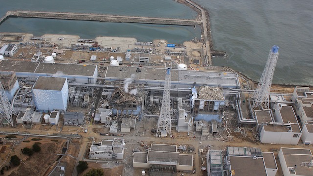 GROUND ZERO. An aerial photo taken by a small unmanned drone of the damaged units of Tokyo Electric Power Co (TEPCO) Fukushima Daiichi nuclear power plant, Japan, 20 March 2011. EPA/Air Photo Service / Handout / File