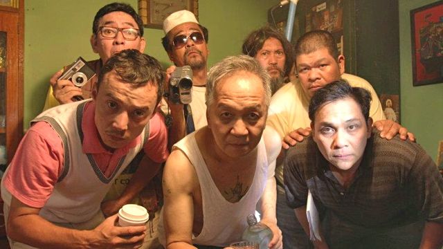 GANG WITH A BANG. (Clockwise from front, far left) Epy Quizon, Dwight Gaston, Soliman Cruz, Raul Morit, Hector Macaso, Nonie Buencamino and Mon Lee are all here.