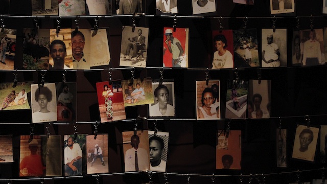 VICTIMS OF GENOCIDE. Photographs of people murdered during the 1994 genocide are displayed at Kigali Memorial Center in Kigali, Rwanda, 14 May 2012. Dai Kurokawa/EPA