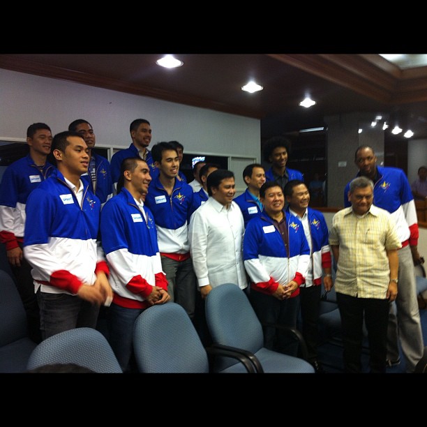 Smart Gilas at the Philippine Senate. Photo by Ayee Macaraig.