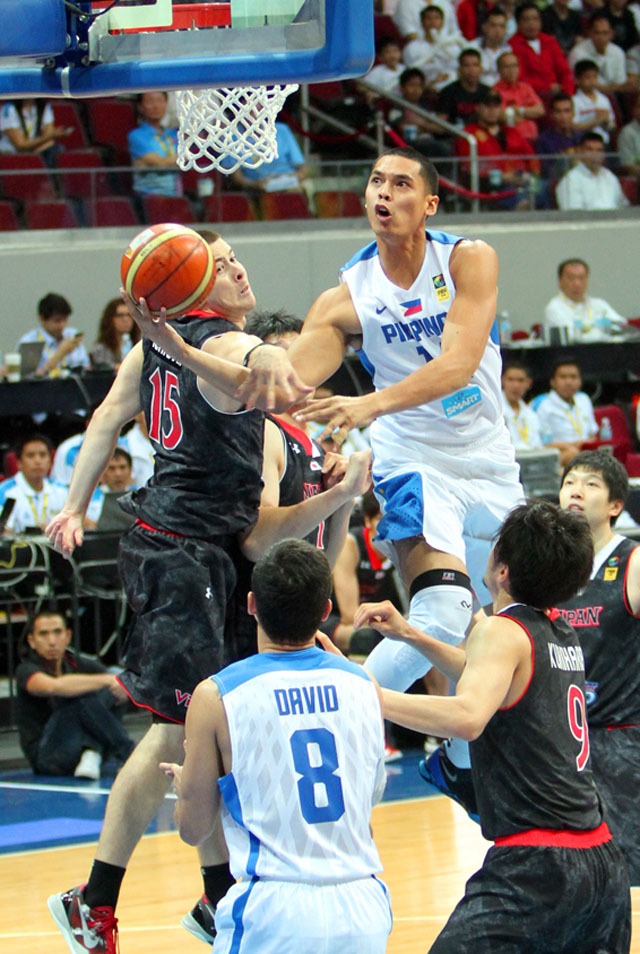 Japeth Aguilar will be challenged by the bigger Kazakhstan forwards and centers. Photo by FIBA Asia/Nuki Sabio.