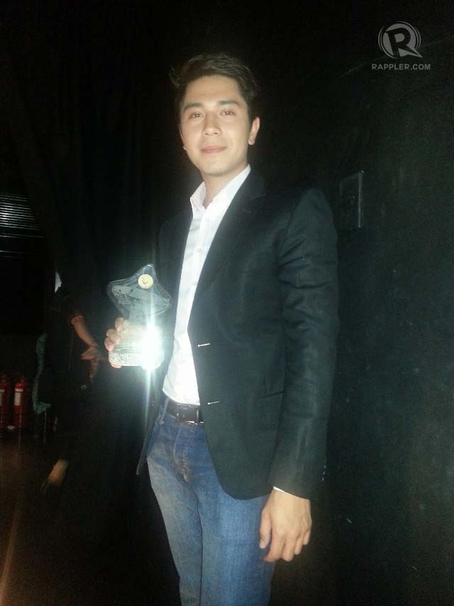 ACTOR AWARDEE. Paulo Avelino won an award for Outstanding Supporting Actor in a Drama Series for "Walang Hanggan" 