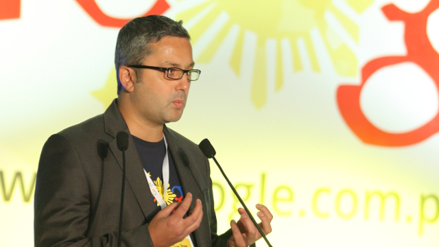 GOOGLE PHILIPPINES. Julian Persaud, Google's Managing Director for Southeast Asia, speaks. Photo from @GooglePH twitter.