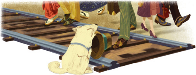 Hom's doodle for Hachiko's 89th birthday 