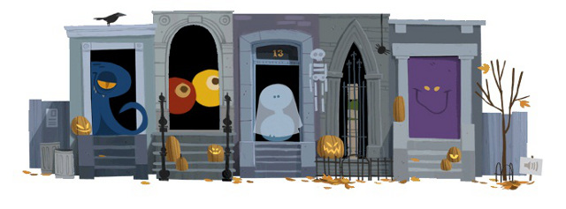 NOW. The interactive 2012 Halloween doodle