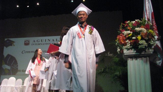 BRIGHT FUTURE. Daniel Dejapin graduates high school from the Aguinaldo International School. Photo from Daniel's Facebook