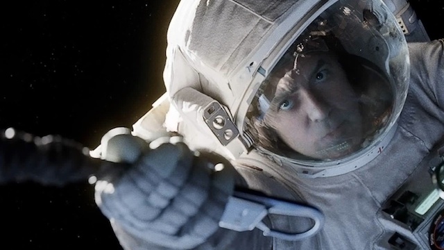 OFF TO SPACE. George Clooney, as astronaut Matt Kowalski, in a scene from the movie "Gravity." Photo courtesy Warner Bros. Pictures