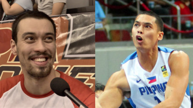 TWIN TOWERS. Ginebra has 2 skyscrapers to man the paint this season - 7-foot Greg Slaughter and 6'9" Japeth Aguilar. Slaughter photo by Adrian Portugal/Rappler. Aguilar photo by Nuki Sabio/FIBA Asia