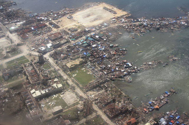 DAUNTING TASK. In Guiuan, Eastern Samar alone, nearly all structures fell because of Super Typhoon Yolanda (Haiyan), according to rehabilitation czar Panfilo Lacson Jr. Photo from AFP Central Command Facebook page 