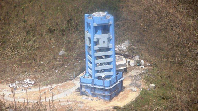 MISSING. The PAGASA Guiuan Doppler radar station sustained wind damage