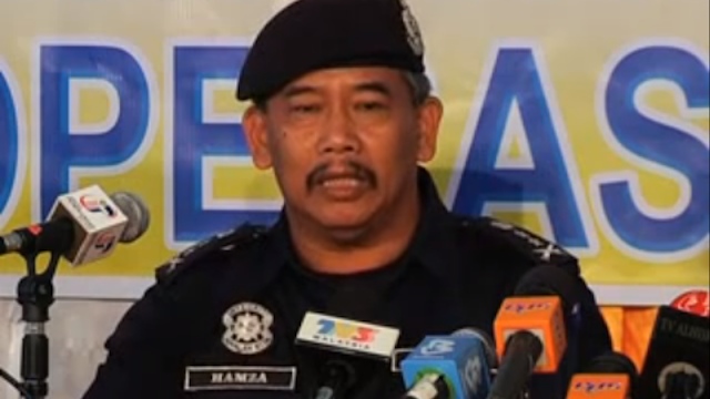 GUNMEN CLEARED OUT. Sabah police commissioner Hamza Taib in a screen grab from the Malaysian Royal Police channel on YouTube