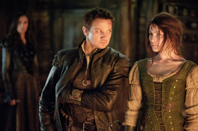 WITCH-HUNTING SIBLINGS. Jeremy Renner as Hansel and Gemma Arterton as Gretel. Photo from the 'Hansel and Gretel: Witch Hunters' Facebook page
