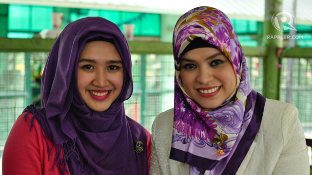 AMBASSADORS. Ammarah Dumama and Caroline Yasmeen Lovely organized the Philippines' World Hijab Day.