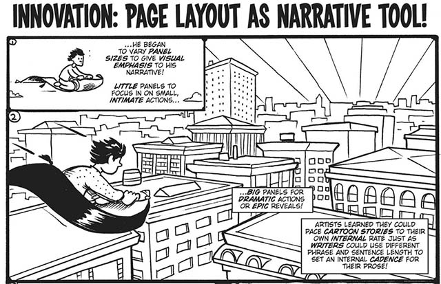 Screen grab from the author's Comixology copy of 'The Comic Book History of Comics'