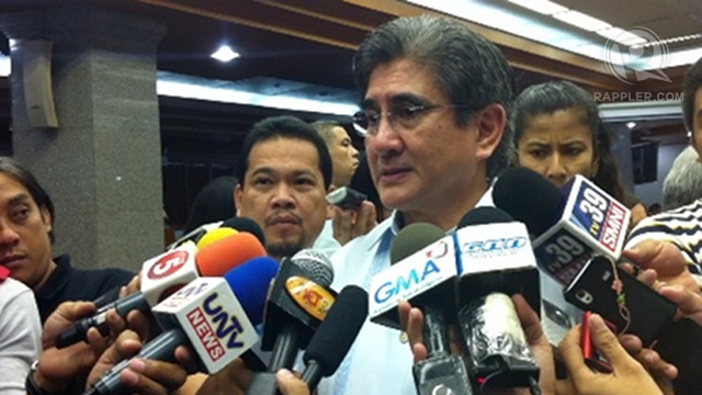 'EASY PART.' Sen Gregorio Honasan II said the easy part is getting the Senate to pass the FOI bill, the "other part" is educating the public about its importance. File photo by Ayee Macaraig 