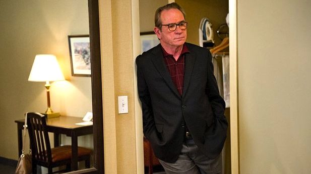 DREARY DUDE. Tommy Lee Jones plays a curmudgeon of a husband.