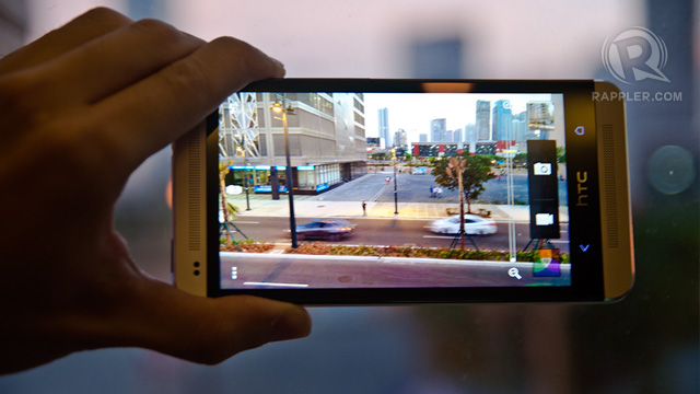 ULTRAPIXEL. Larger light sensors on the HTC One give it the ability to take great low light photos. Photo by Rappler / Michael Josh Villanueva 