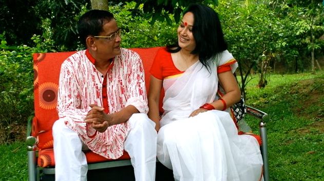 HUMAYUN AHMED WITH SHAHIN Shirin in a photo from one of Ahmed's Facebook pages