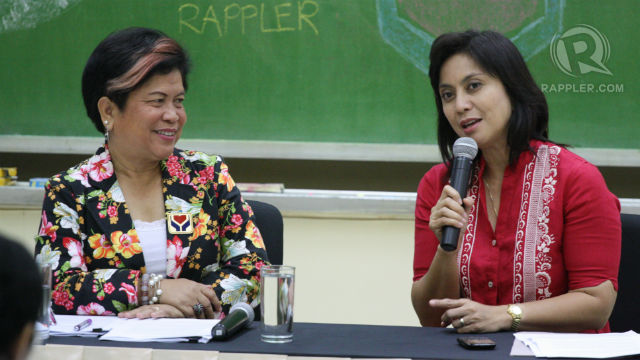 LGU POWER. Soliman and Robredo say local government units have important roles in fighting hunger.