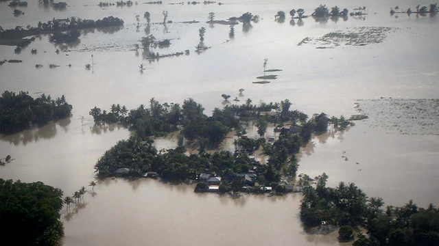 ILOILO FLOODING. This handout photo shows massive flooding during an aerial inspection in the outskirts of Iloilo City, central Philippines, on December 27, 2012. File photo by AFP/NDRRMC