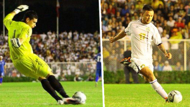BACK. Neil Etheridge (left) and Stephan Schrock reinforce an already-formidable Azkals crew in the AFC Challenge Cup Qualifiers. Photos by Josh Albelda/Rappler