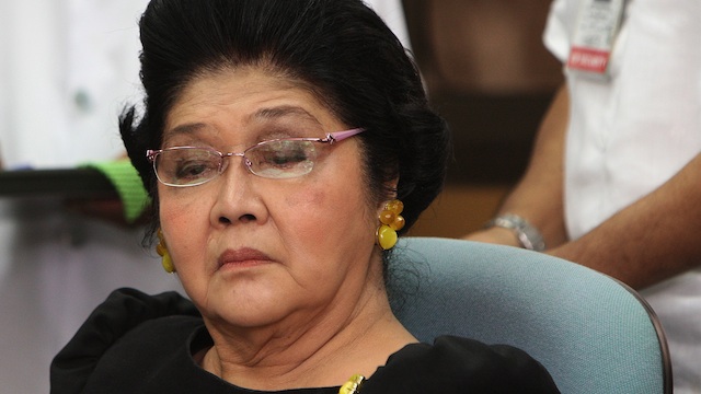 In this file photo, former Philippine first lady and current Rep. Imelda Marcos attends a committee hearing at the House of Representatives in Quezon City, 14 September 2010. EPA / Rolex dela Peña