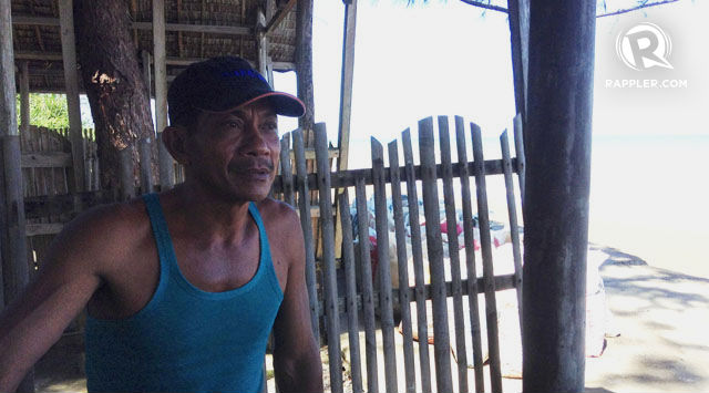 SURVIVING. Rolando Merto shares his experience of hunger during a disaster, and the challenges of being a farmer and a fisherman. Photo by Karen Liao/Rappler