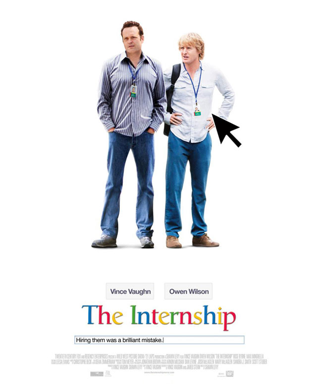 INTERNS. Two laid-off salesmen find themselves through Google. Image from The Internship's Facebook Page.