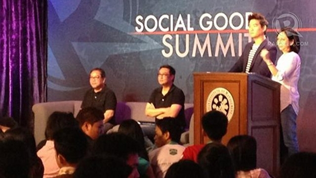 PALACE AND MEDIA. Cabinet officials discuss the government's social media strategies at the Social Good Summit. Photo by Paterno Esmaquel II
