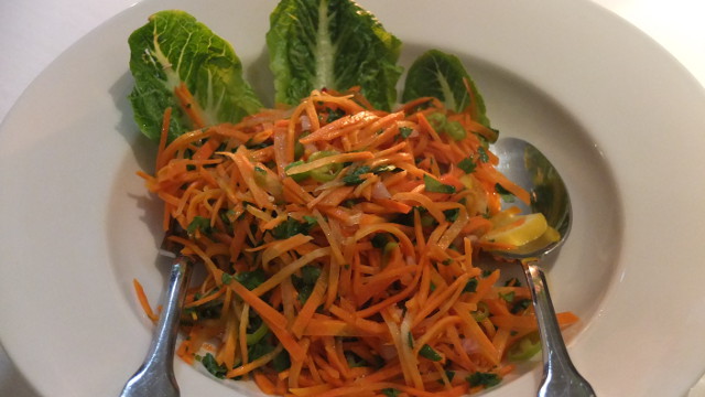 SPICY CARROTS. This is spicy carrot salad infused with lemon juice