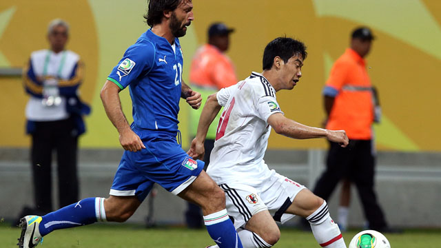 HEARTBREAKER. Japan had Italy's back on the wall but couldn't finish them off. Photo by EPA/Srdjan Suki.