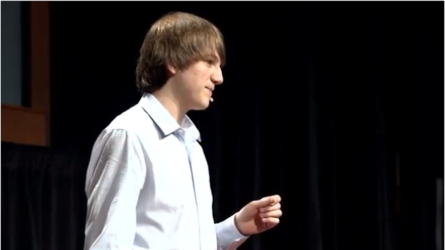Framegrab from Jack Andraka's TED talk / Courtesy of TED