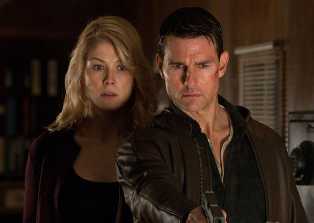 CREAMY MEETS DREAMY? Rosamund Pike and Tom Cruise make for a striking pair. All movie stills from Paramount Pictures