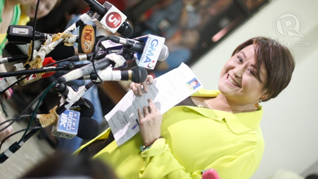 TWITTER GAME. Is administration bet Jamby Madrigal guilty of illegal campaigning? File photo by Don Regachuelo