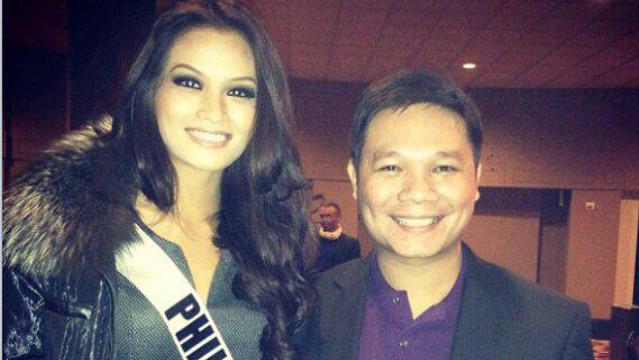 READY FOR THE NEXT ROUND. Miss Philippines Janine Tugonon right after the December 13 Preliminary Competition with Jonas Gaffud. Instagram photo by Jonas Gaffud posted on his Facebook page