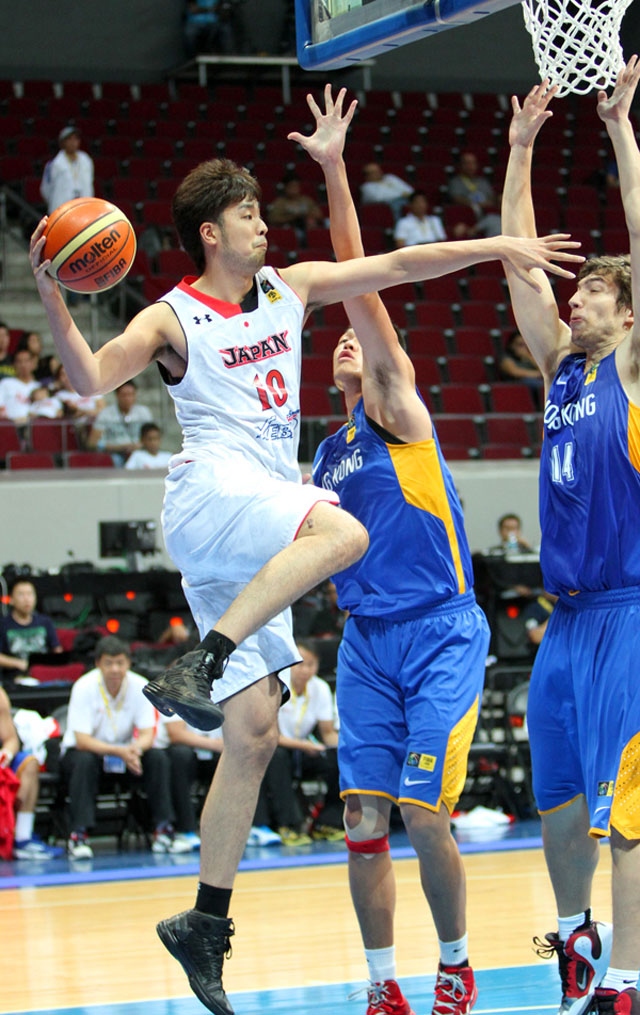 LENGTHY. Takeuchi will give Gilas headaches. Photo by FIBA Asia/Nuki Sabio.