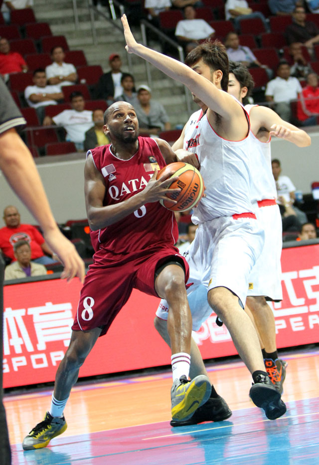 BOUNCE BACK. Qatar showed its true form in beating Chinese Taipei. Photo by FIBA Asia/Nuki Sabio.