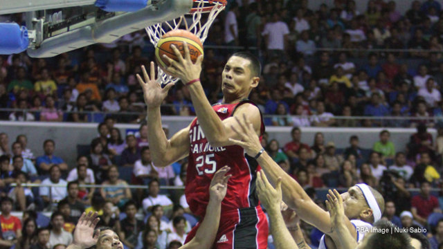 MONSTER GAME. Japeth Aguilar tallied 21 points, 12 rebounds, and 7 blocks to lead Ginebra. Photo by Nuki Sabio/PBA Images