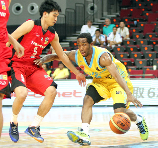 PLAYMAKER. Johnson has perfectly orchestrated Kazakhstan's attack. Photo by FIBA Asia/Nuki Sabio.