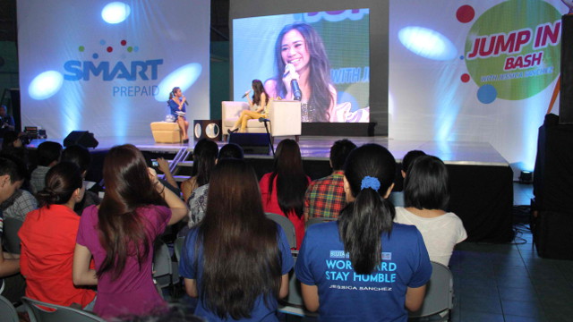 The press conference was Jessica's launch as the official endorser of Smart's 'Jump In' campaign