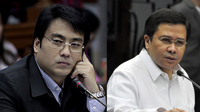 'NOT THIEVES.' Sen Bong Revilla and Jinggoy Estrada say they do not feel alluded to in the President's speech, and it was the administration, not them, that first raised the DAP issue. File photos by Senate PRIB 