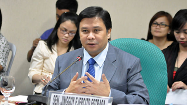 'CONTROVERSY-LADEN.' Senator Jinggoy Estrada says the number 13 is unlucky for him and his family, with his father ousted as the 13th President of the Republic, and him facing a plunder complaint 13 years later. File photo from Senate website 